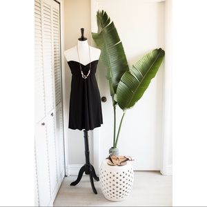 Strapless Black Cocktail Dress